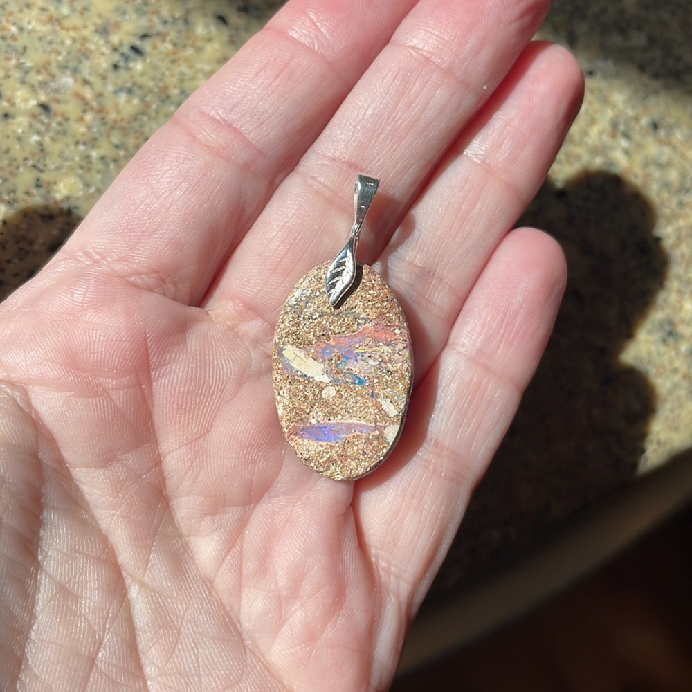 Australian Pipe Opal Pendant View 5